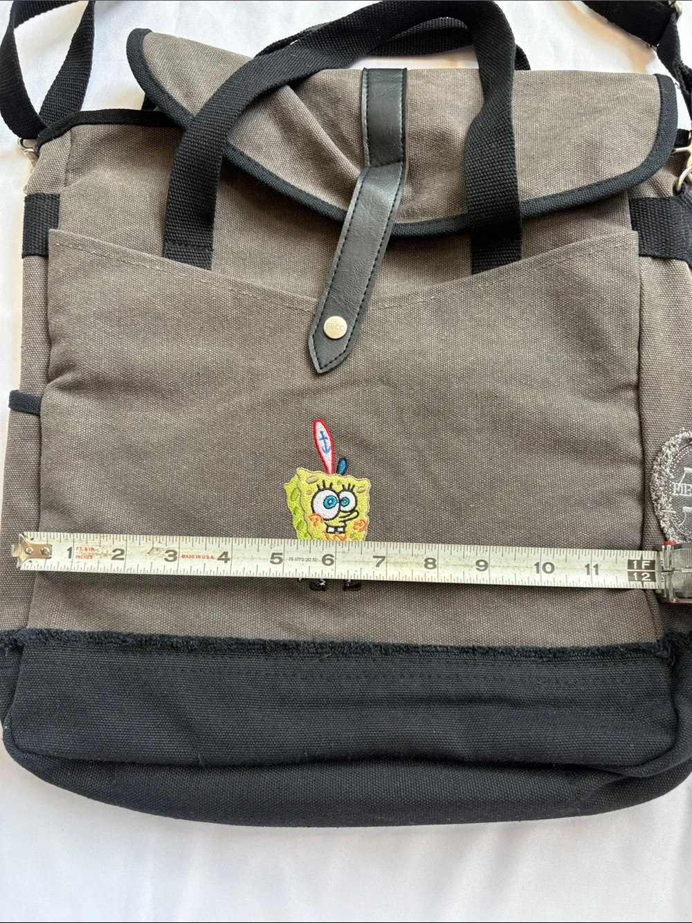 Field & Co. Canvas SpongeBob Tote with Black Trim